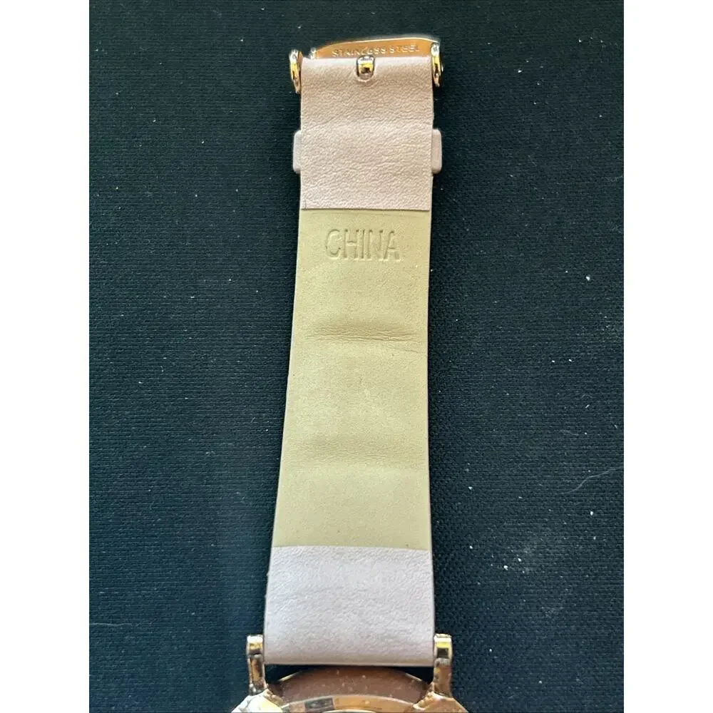 Rose Gold Tone White Dial Pink Band Women’s Quartz Watch